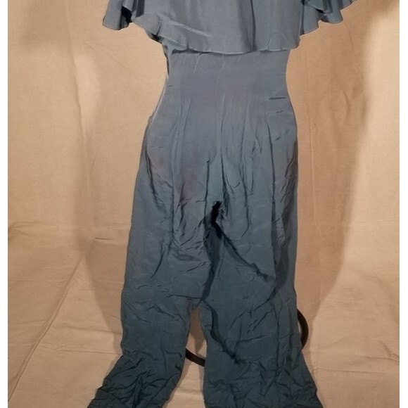 Teal Silk Jumpsuit  (6) - Picture 4 of 4